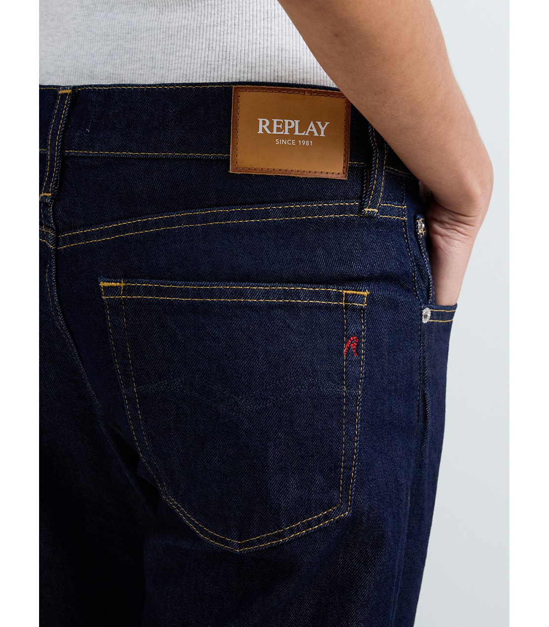 ストレートAKEME インディゴストレッチデニム 詳細画像 ダークブルー 6